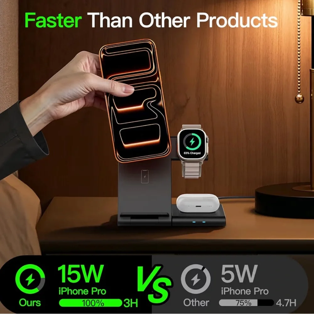 3-in-1 Wireless Charging Station